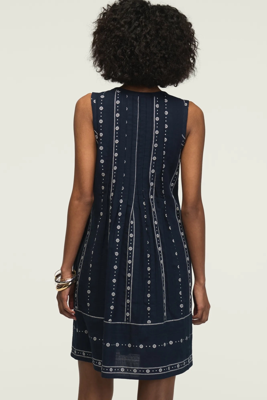 PINTUCK MINI DRESS — OMBRE BLUE — image 3