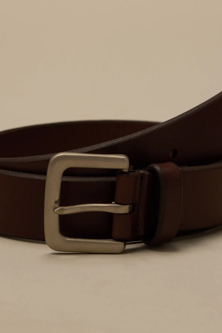 SANTA FE LEATHER BELT — MEDIUM BROWN — image 3