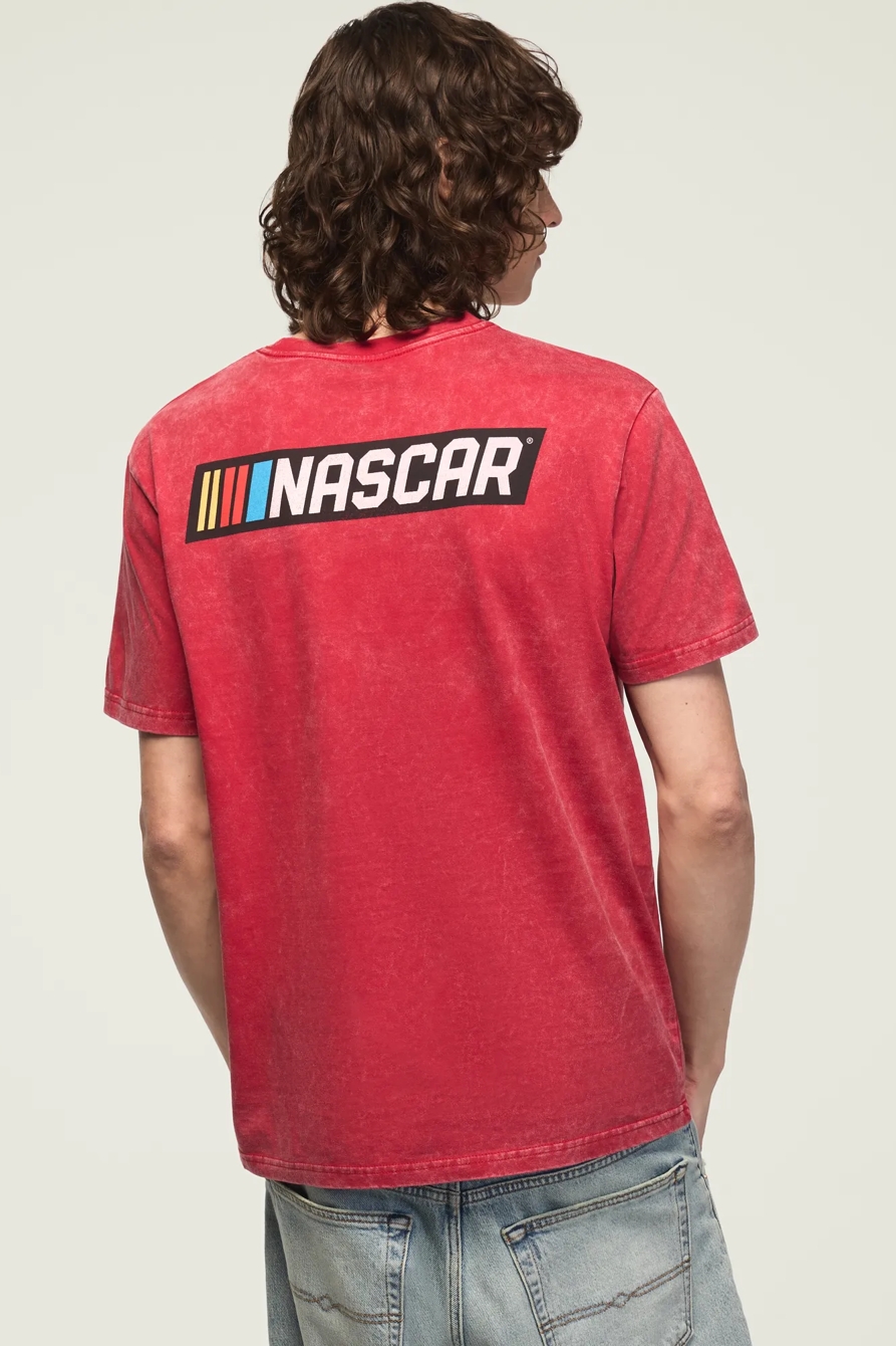 NASCAR STRIPES LOGO TEE — 636 RED — image 3