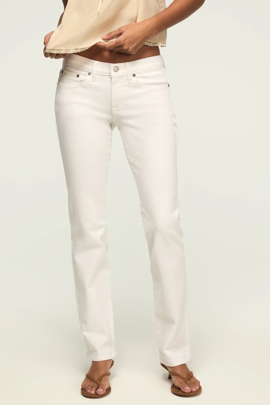 MID RISE SWEET STRAIGHT — BRIGHT WHITE — image 2