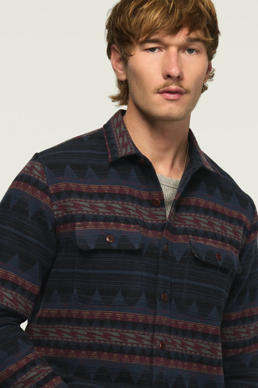 JACQUARD HUMBOLDT SHIRT — NAVY MULTI — image 2