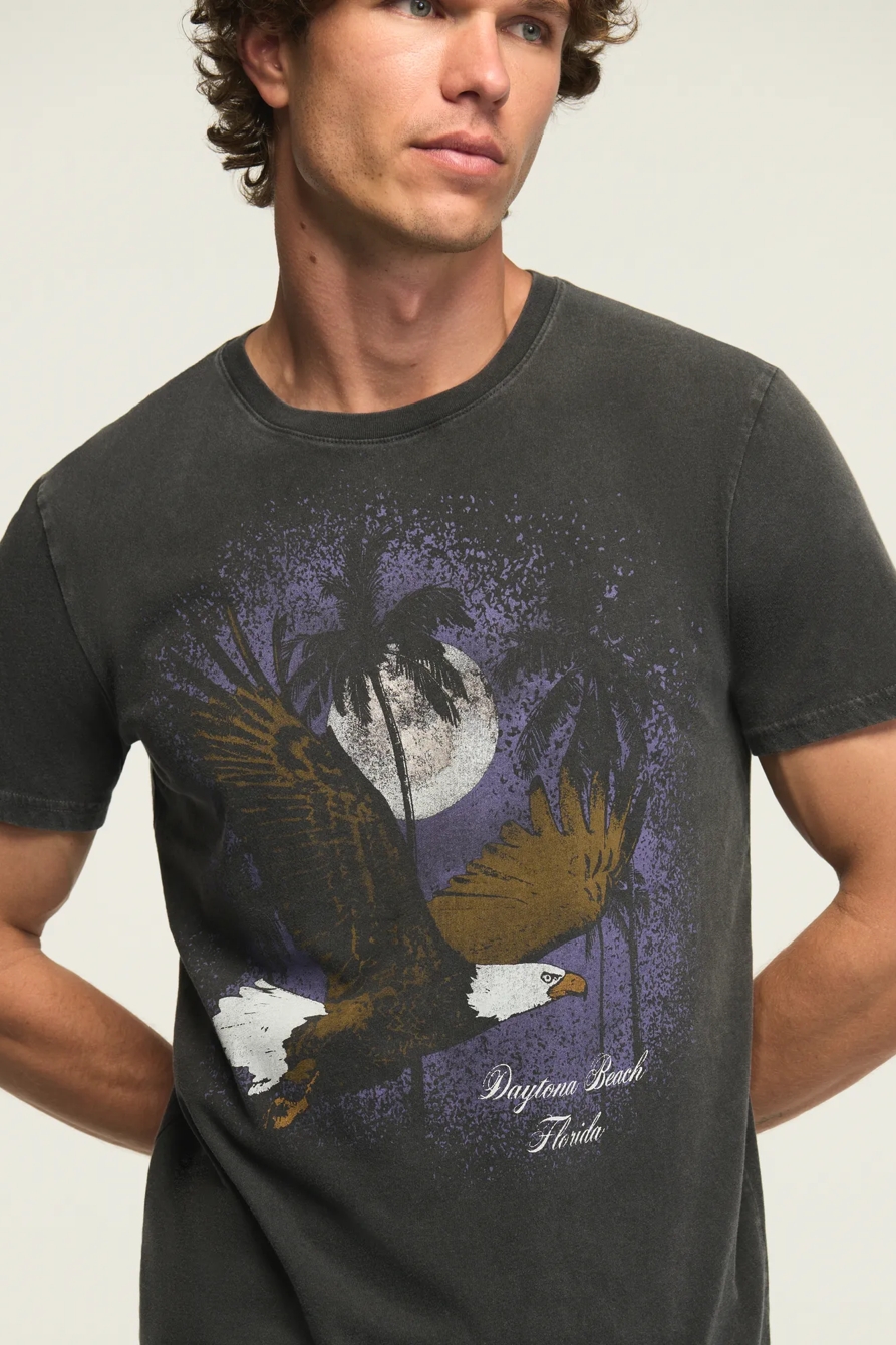 NIGHT EAGLE TEE — JET BLACK — image 2