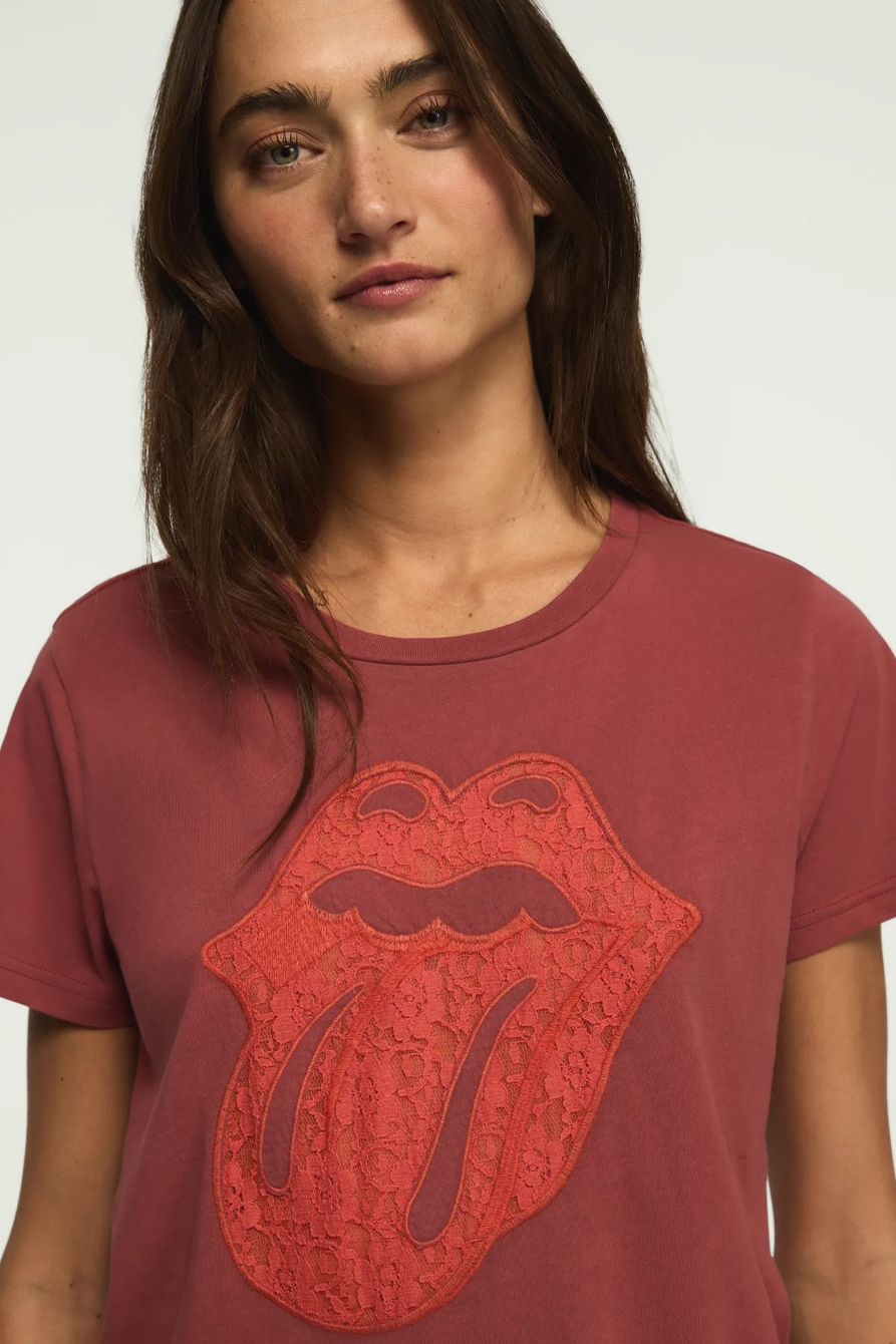 ROLLING STONES LACE CLASSIC CREW — KETCHUP — image 2
