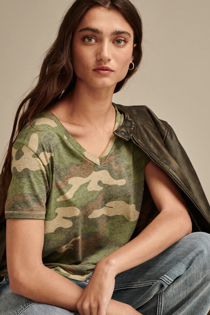 CLASSIC V-NECK — GREEN CAMO — image 5