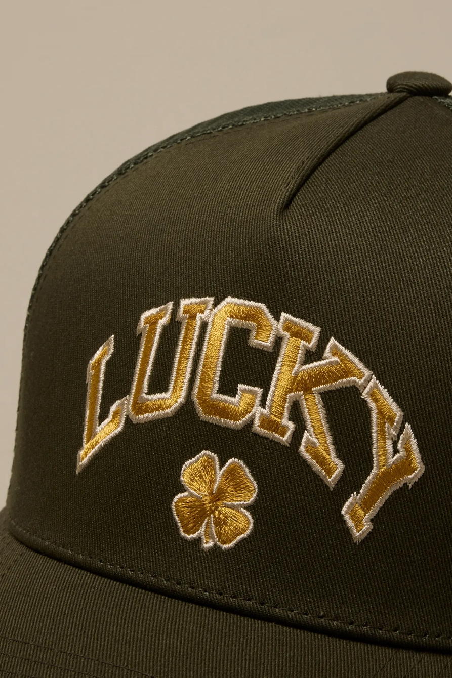 CLOVER TRUCKER HAT — GREEN — image 3