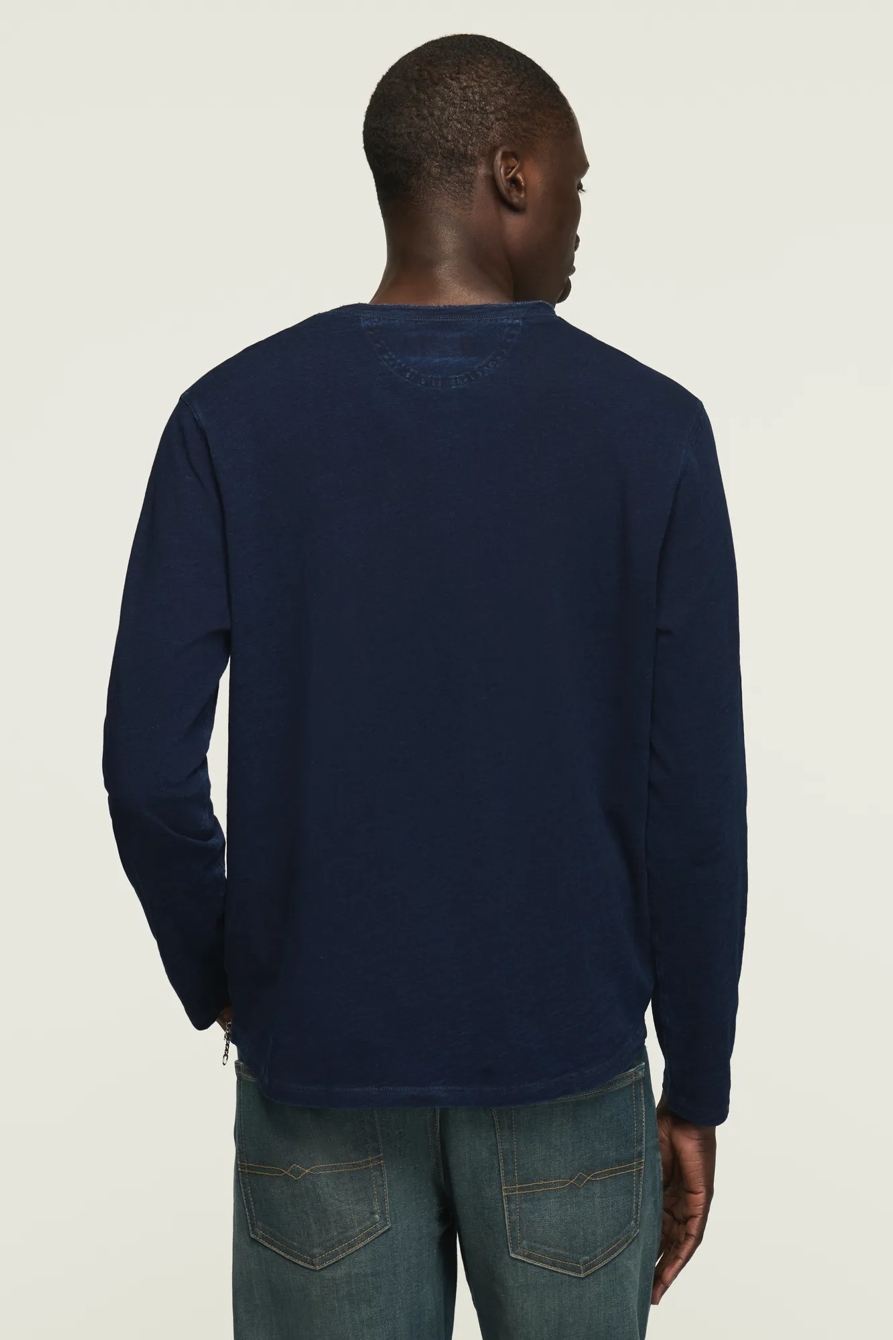 INDIGO WEEKEND SLUB HENLEY — INDIGO — image 3