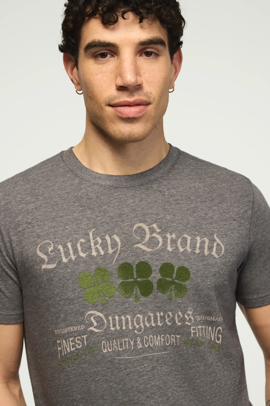 VINTAGE LUCKY LOGO TEE — JET BLACK — image 1