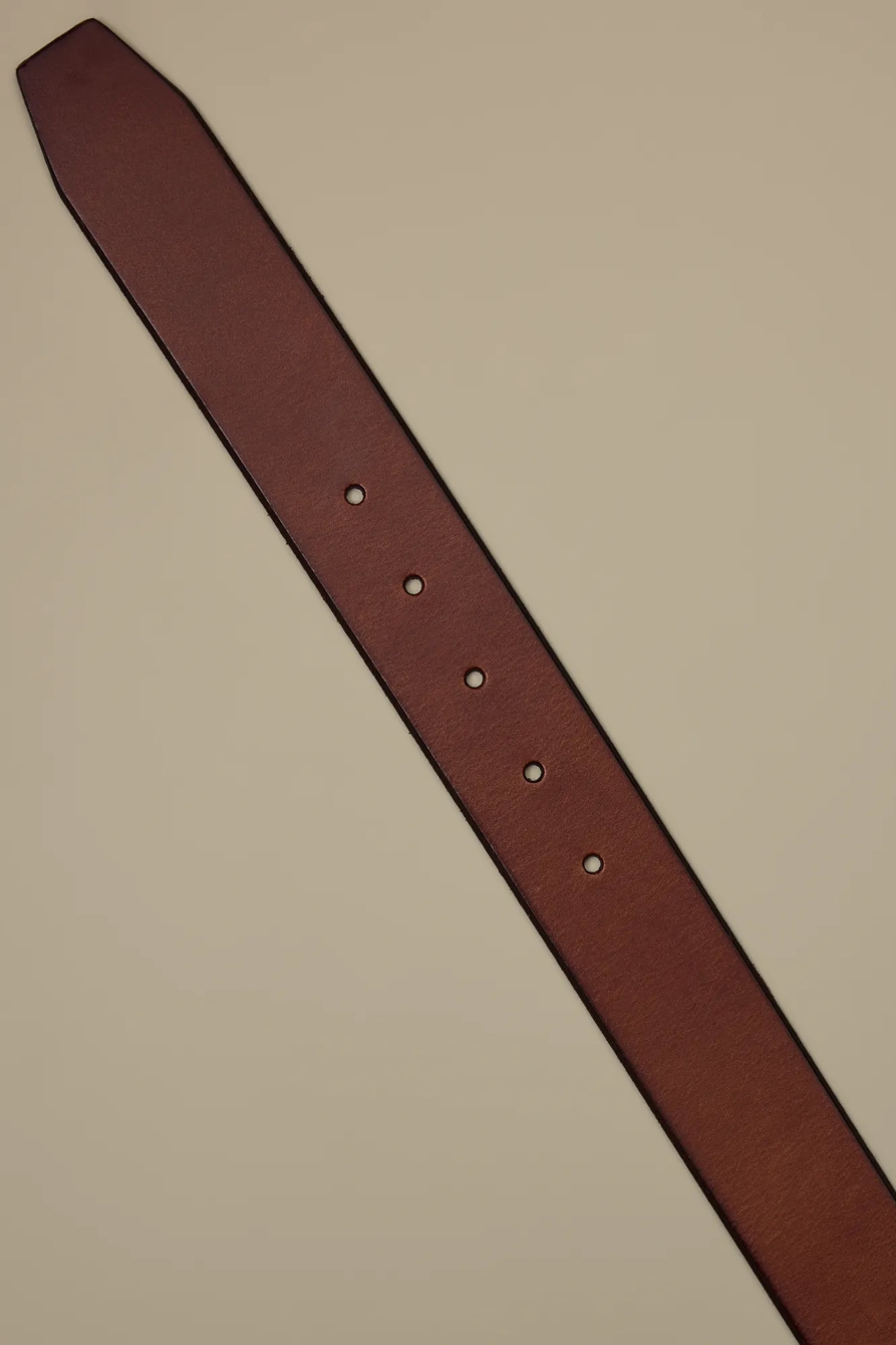 CLASSIC LEATHER BELT — TAN — image 2