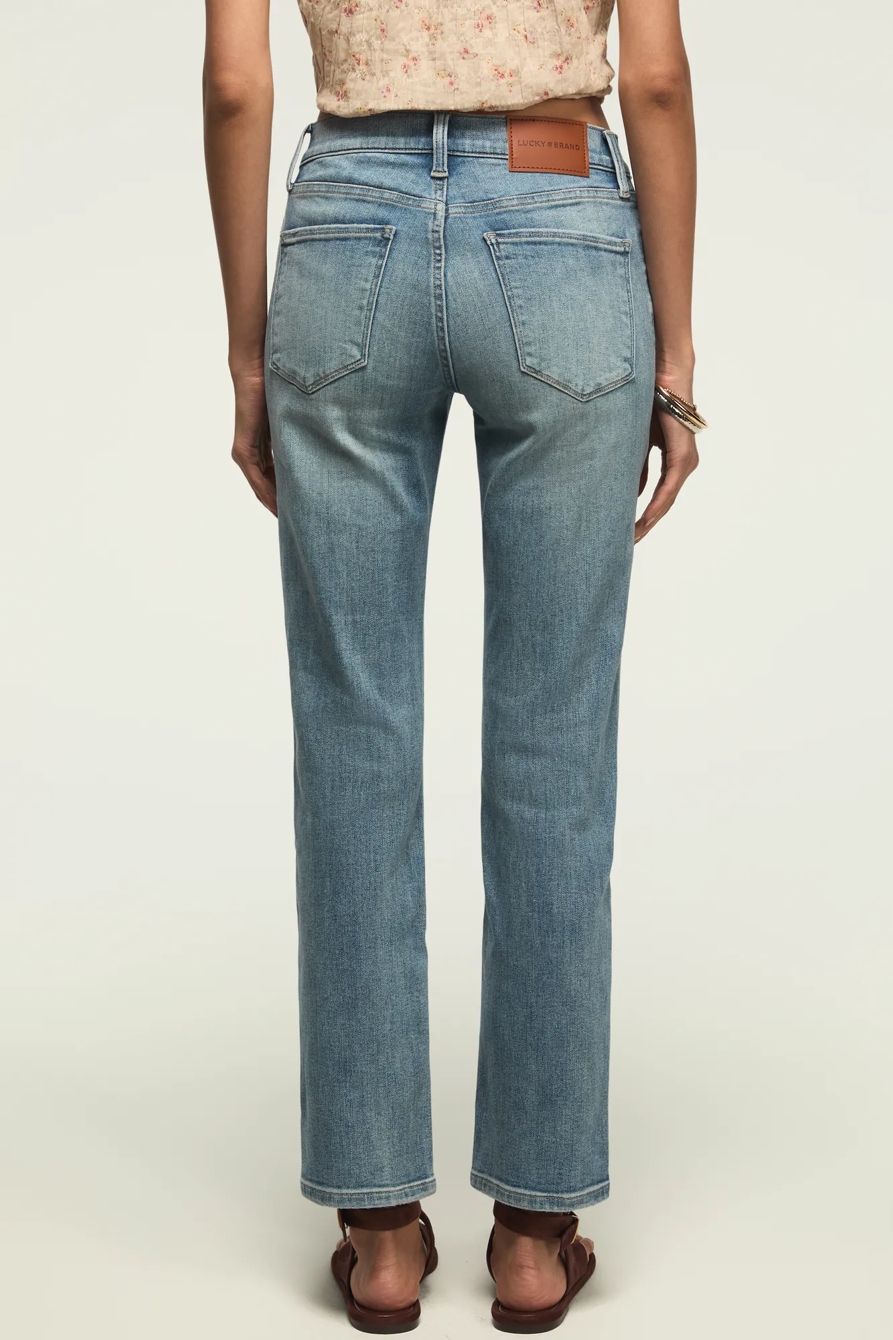HIGH RISE ZOE STRAIGHT — HERE WE GO INDIGO WASH — image 3
