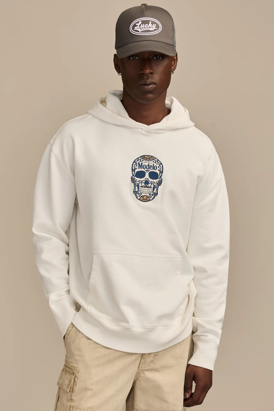 MODELO SMALL SKULL HOODIE — CLOUD DANCER — image 1