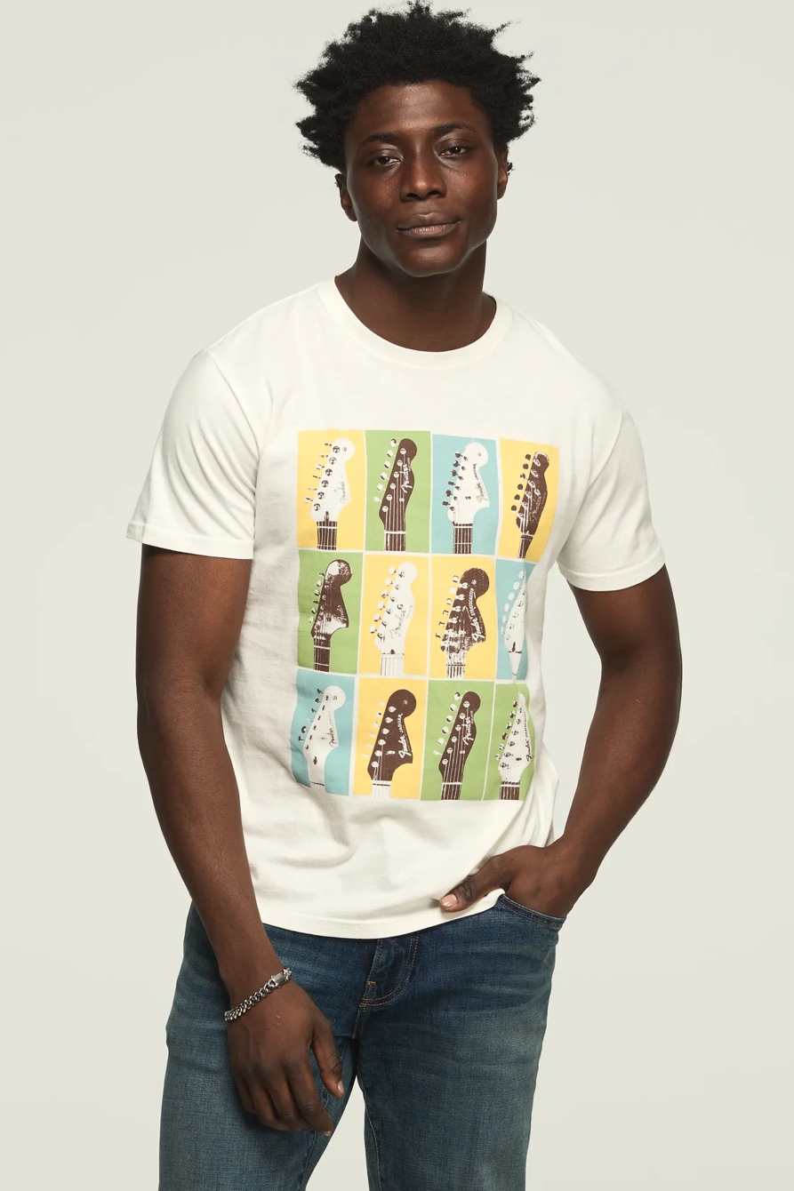 FENDER REPEAT TEE — BRIGHT WHITE — image 1