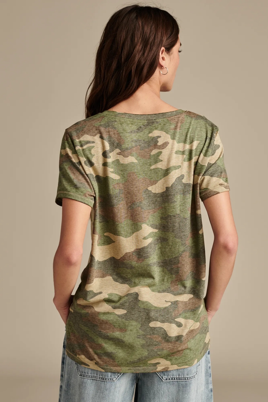 CLASSIC V-NECK — GREEN CAMO — image 4