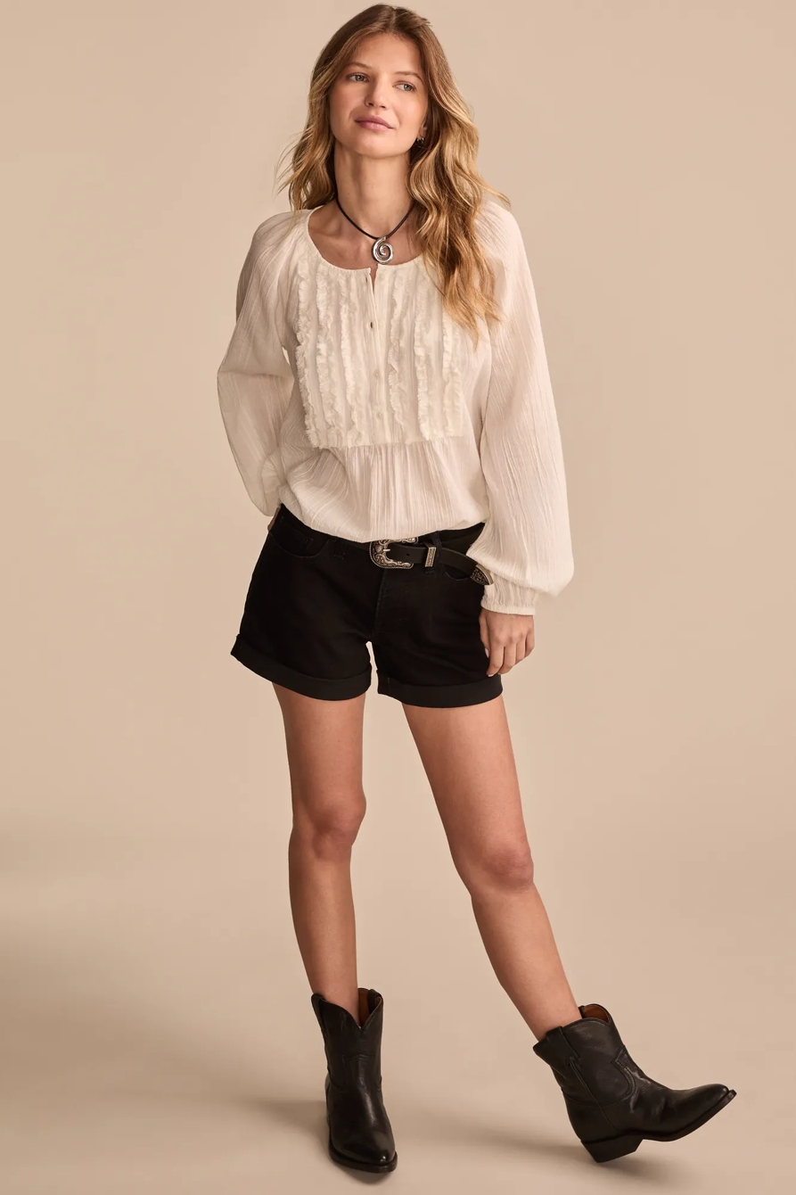 MID RISE AVA SHORT — CLEAN BLACK — image 1