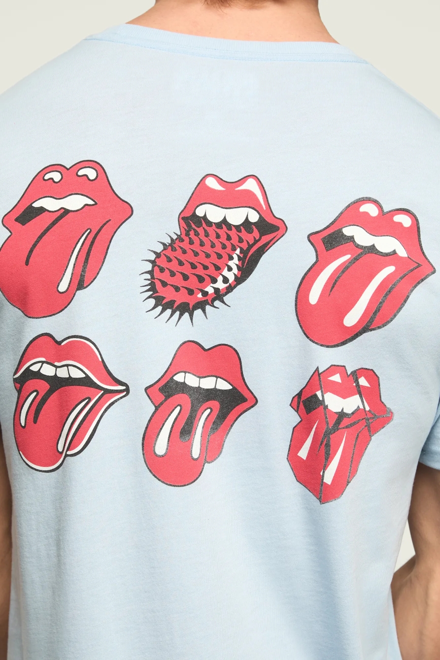 ROLLING STONES TONGUES TEE — CERULEAN — image 3