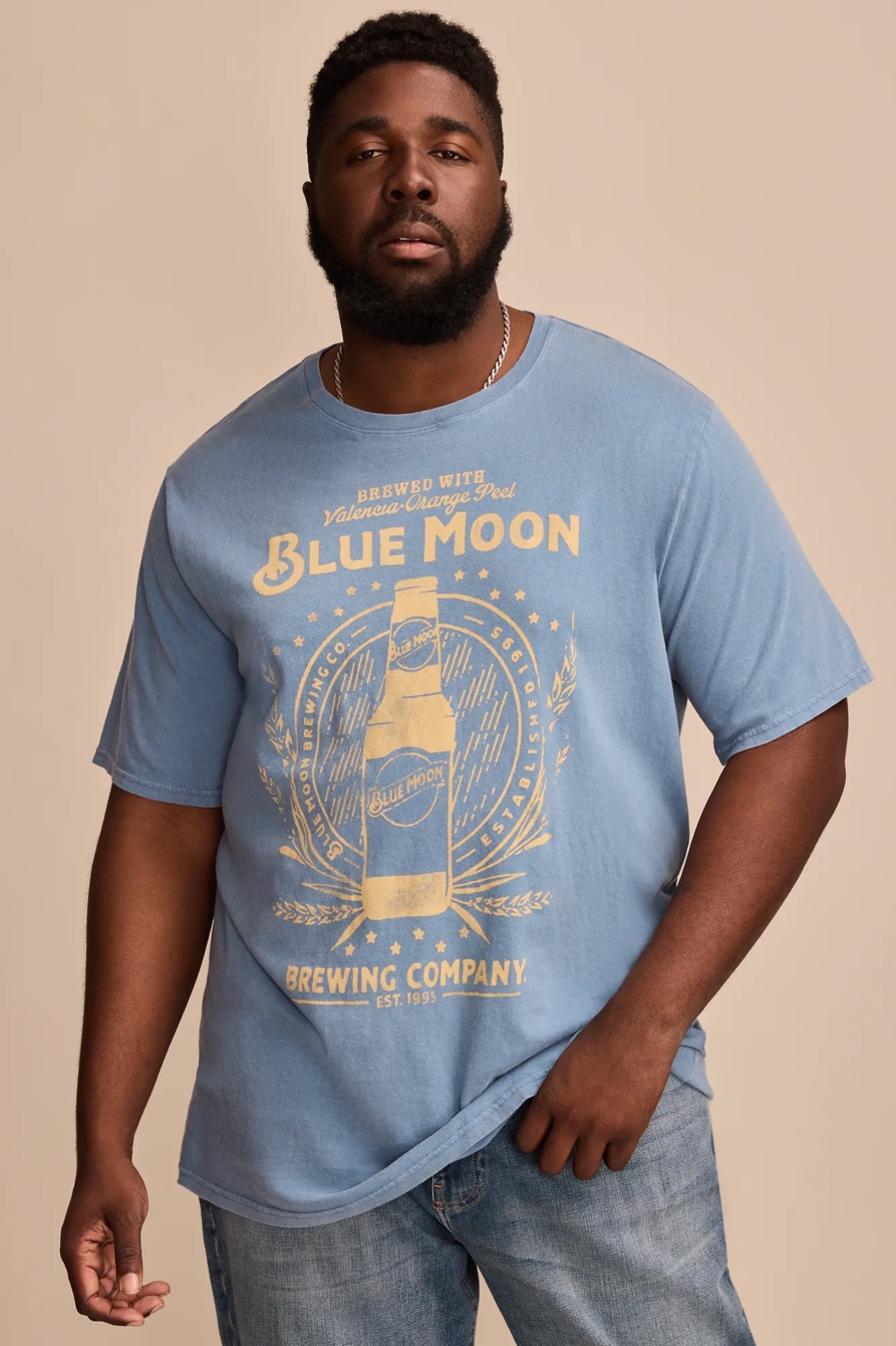 BIG & TALL BLUE MOON TEE — BLUE HEAVEN — image 1