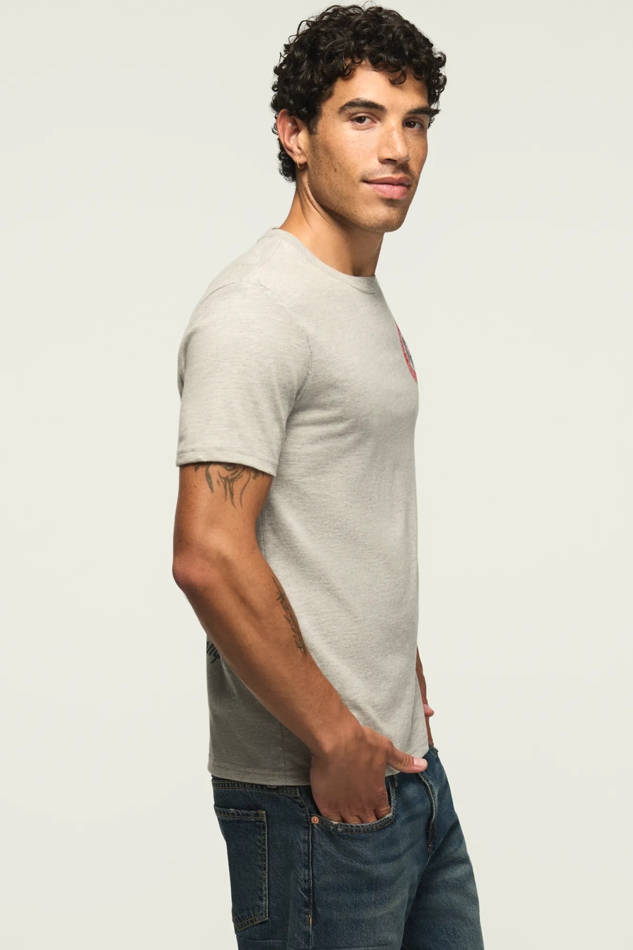 Pabst Emblem Tee — GRAY — image 4