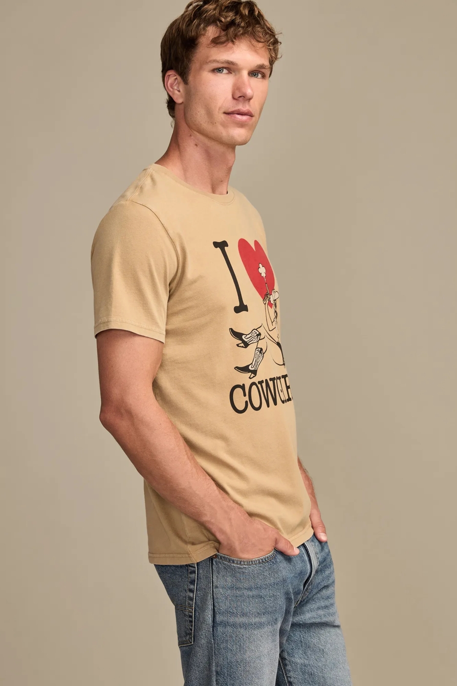 I LOVE COWGIRLS TEE — KELP — image 4