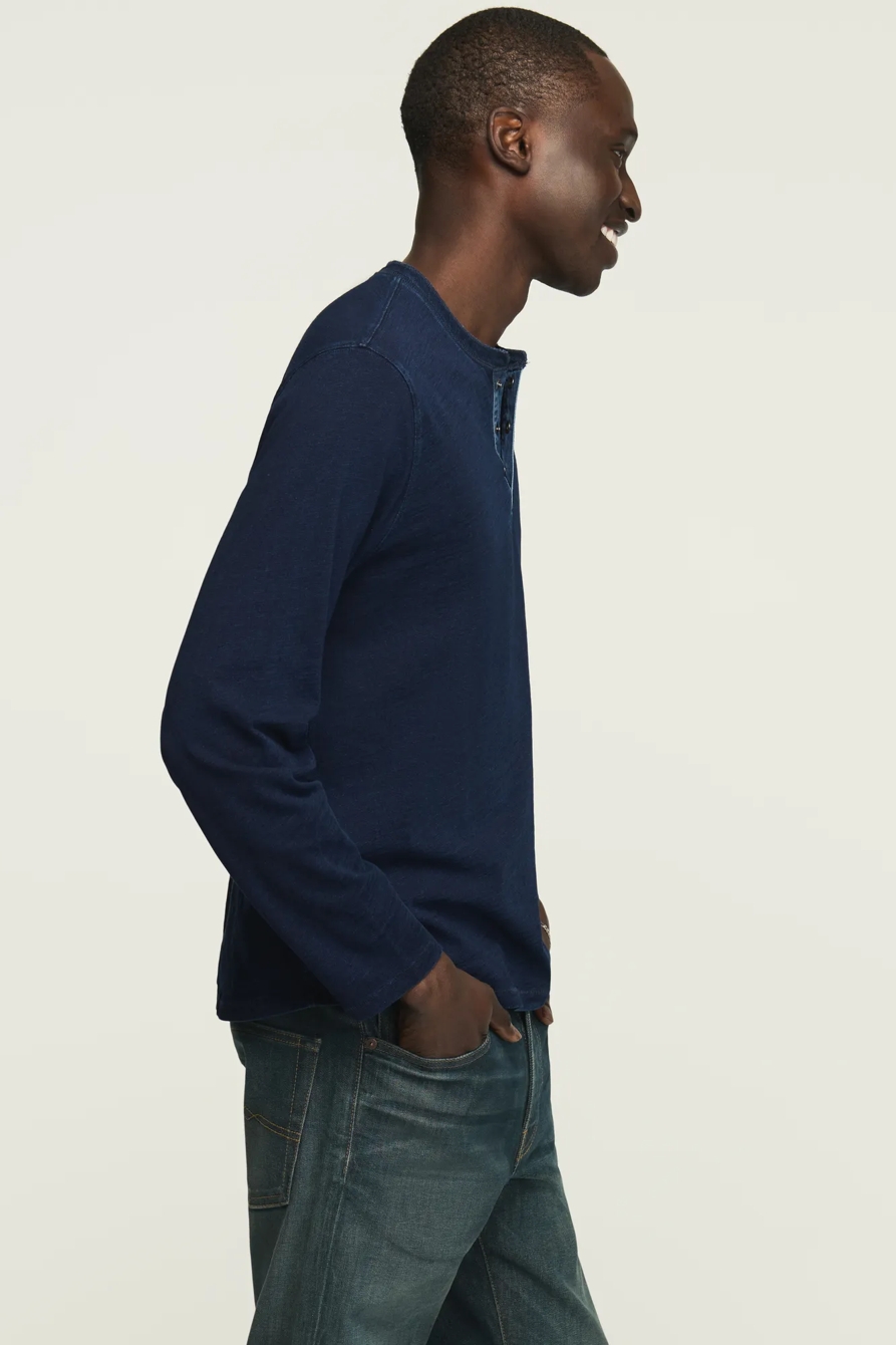 INDIGO WEEKEND SLUB HENLEY — INDIGO — image 4