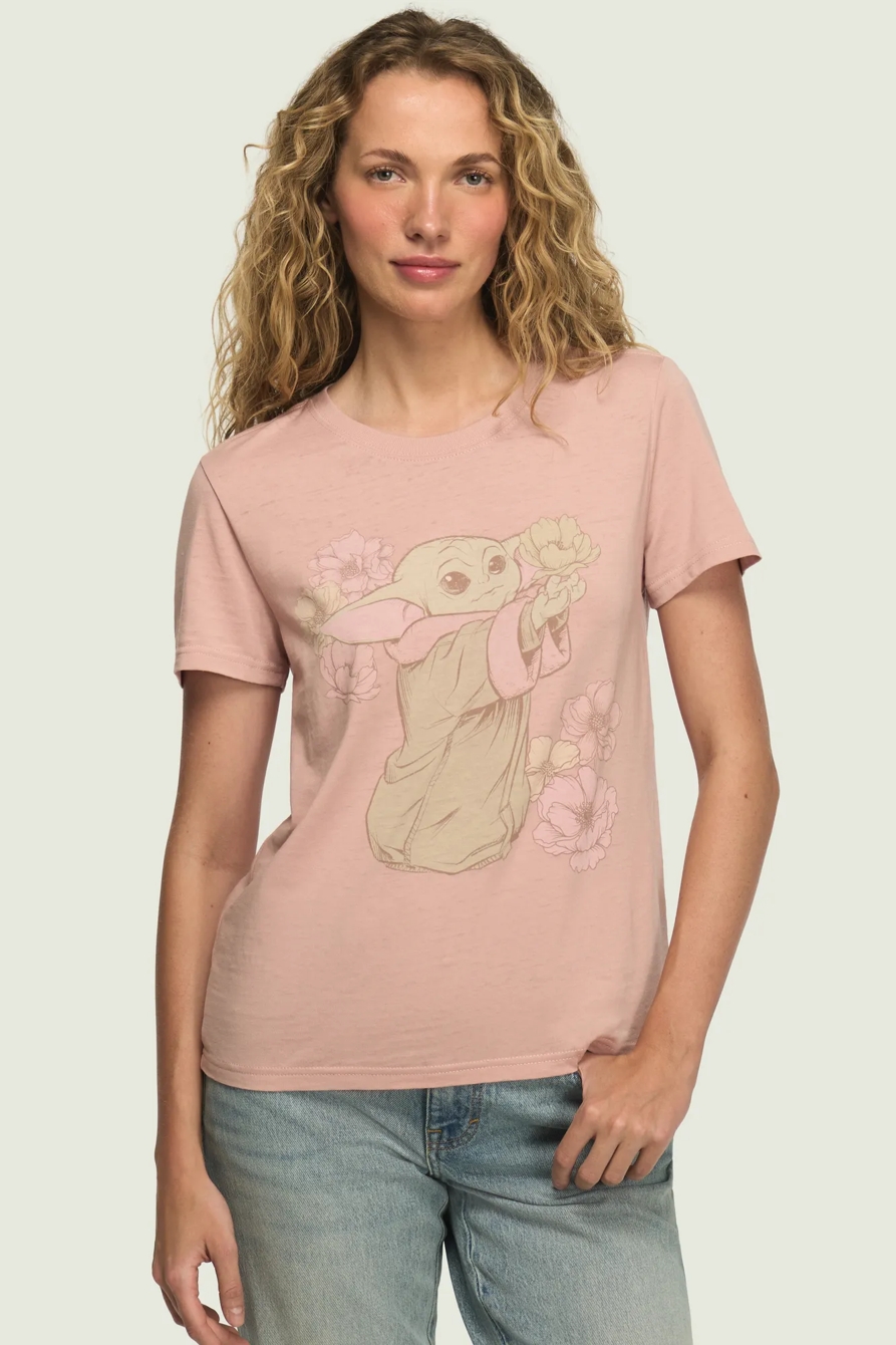 STAR WARS GROGU CLASSIC CREW — PINK — image 1