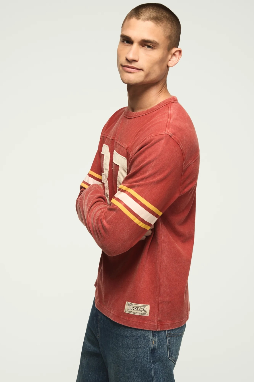 ATHLETIC LONG SLEEVE TEE — RED OCHRE — image 5