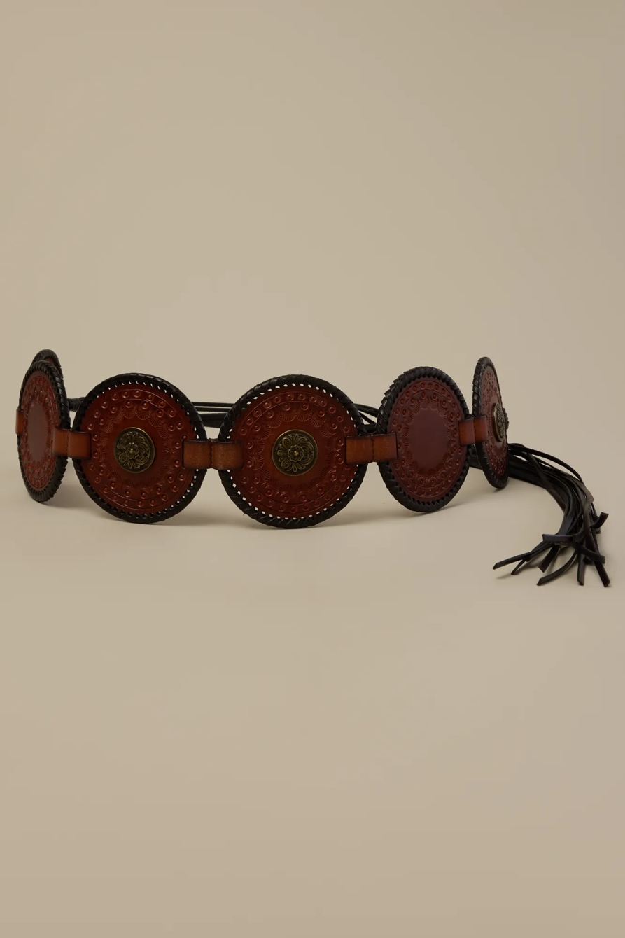 WESTERN DISC BELT — BROWN — image 1
