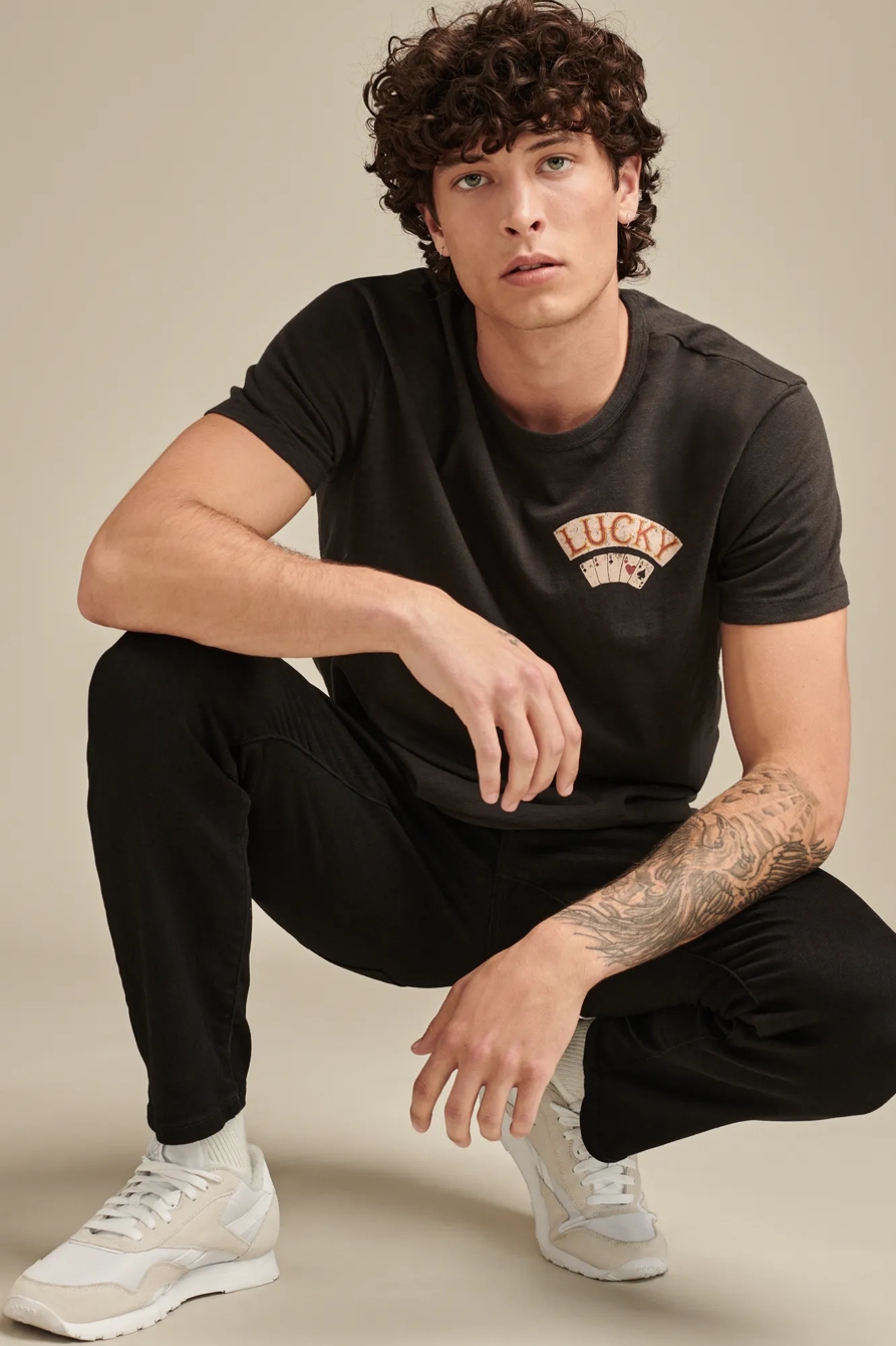 ACES OVER EIGHTS TEE — JET BLACK — image 6