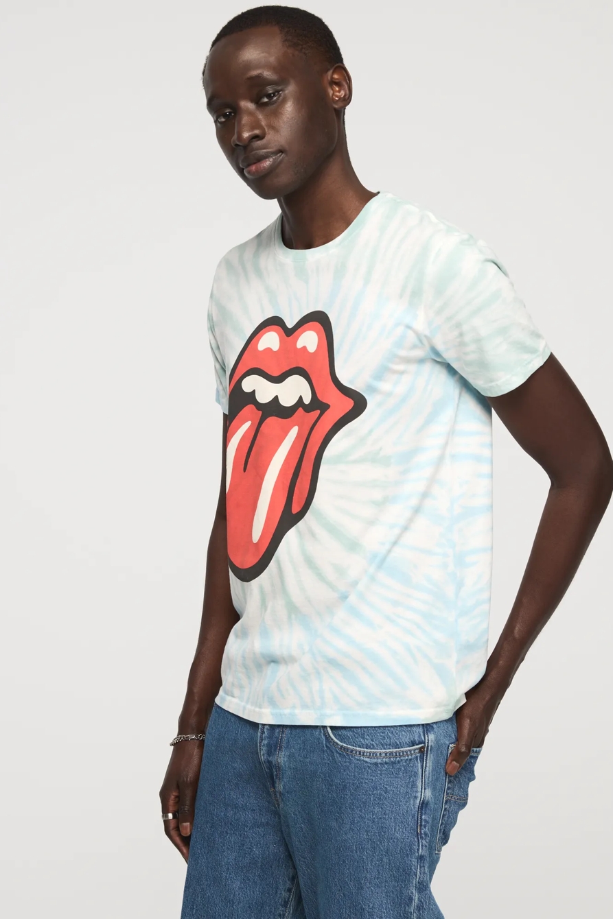ROLLING STONES TIE DYE TEE — BLUE MULTI — image 4