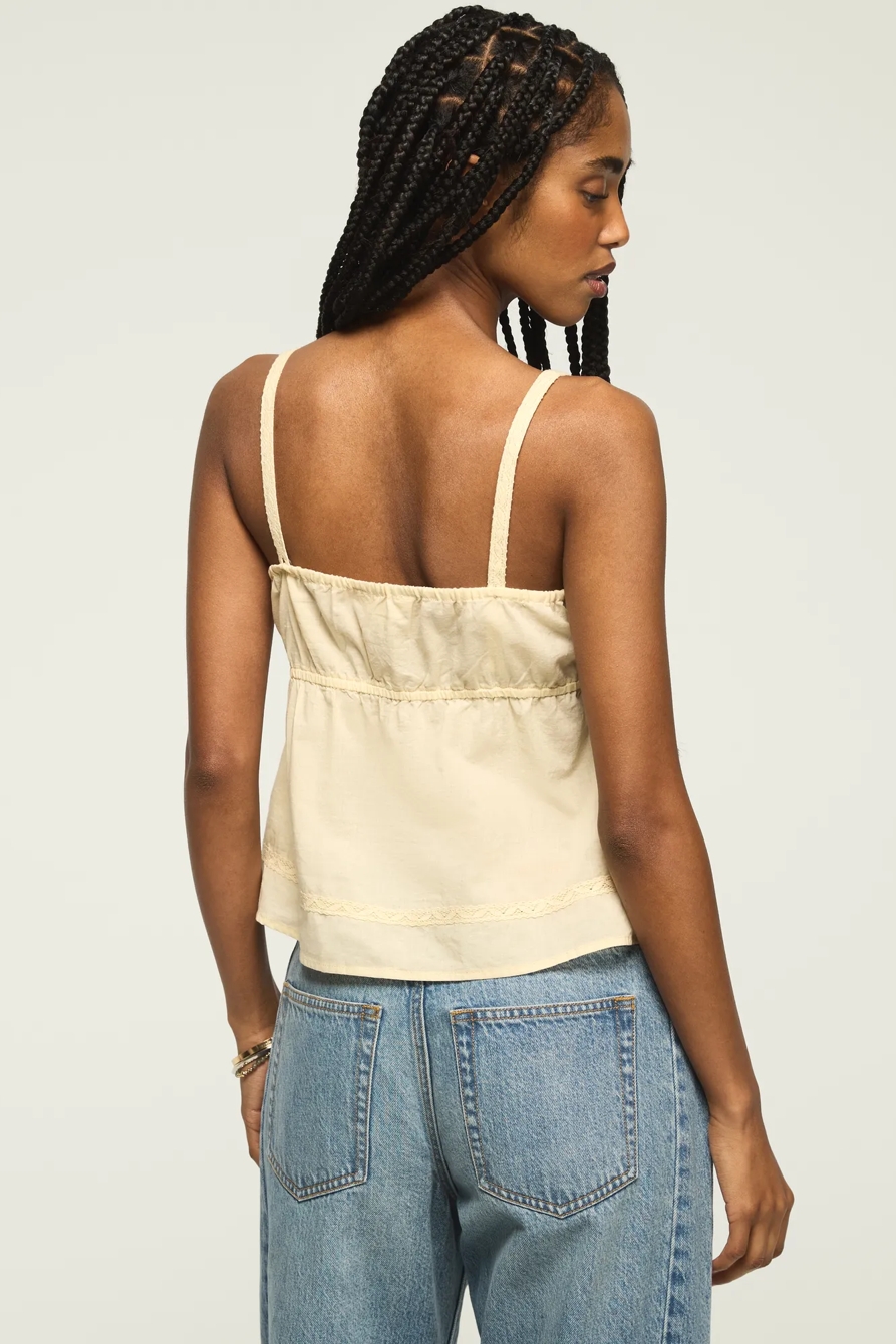 FESTIVAL CUTWORK CAMI TOP — VINTAGE CREAM — image 3