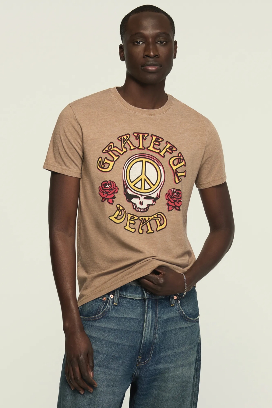 GRATEFUL DEAD PEACE TEE — OTTER — image 1