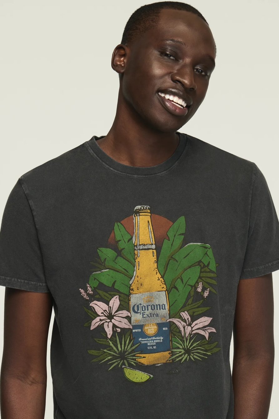 CORONA TROPICAL TEE — JET BLACK — image 2