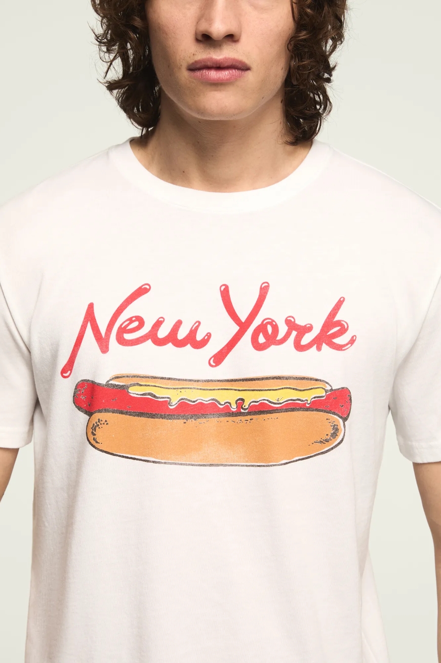 NEW YORK HOTDOG TEE — BRIGHT WHITE — image 2
