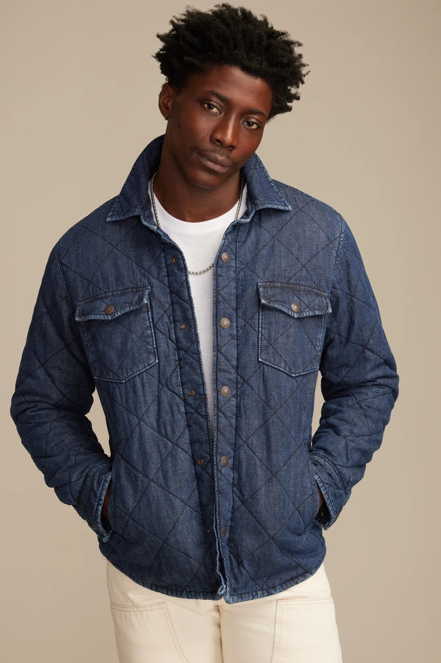 QUILTED DENIM JACKET — RENWICK — image 1