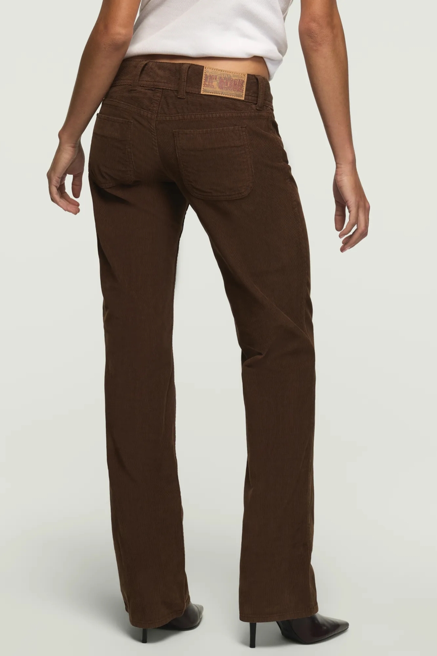 ULTRA LOW RISE CORDUROY LIL MAGGIE FLARE — FLIRTATIOUS WASH — image 3