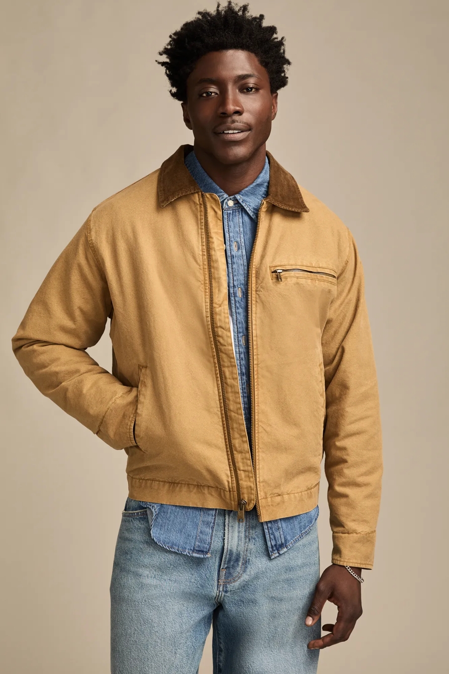 CANVAS WORK JACKET — ANTIQUE BRONZE — image 1