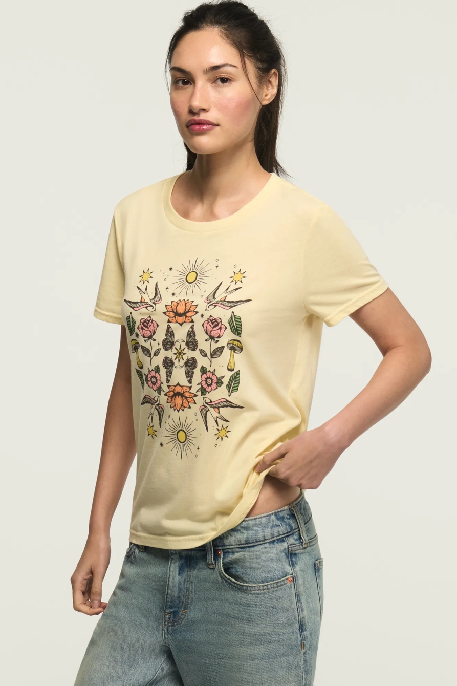 MIRROR SUN BIRDS CLASSIC CREW — VANILLA — image 4