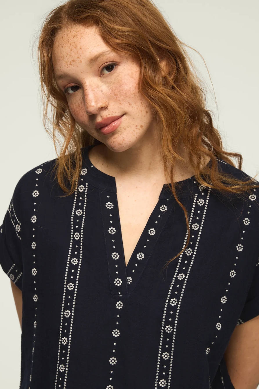 NOVELTY POPOVER SHIRT — Ombre Blue — image 2