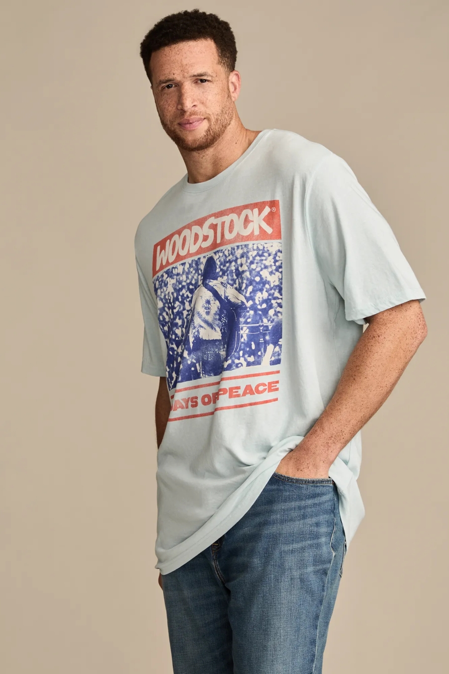 BIG & TALL WOODSTOCK POSTER TEE — CLOUD BLUE — image 3