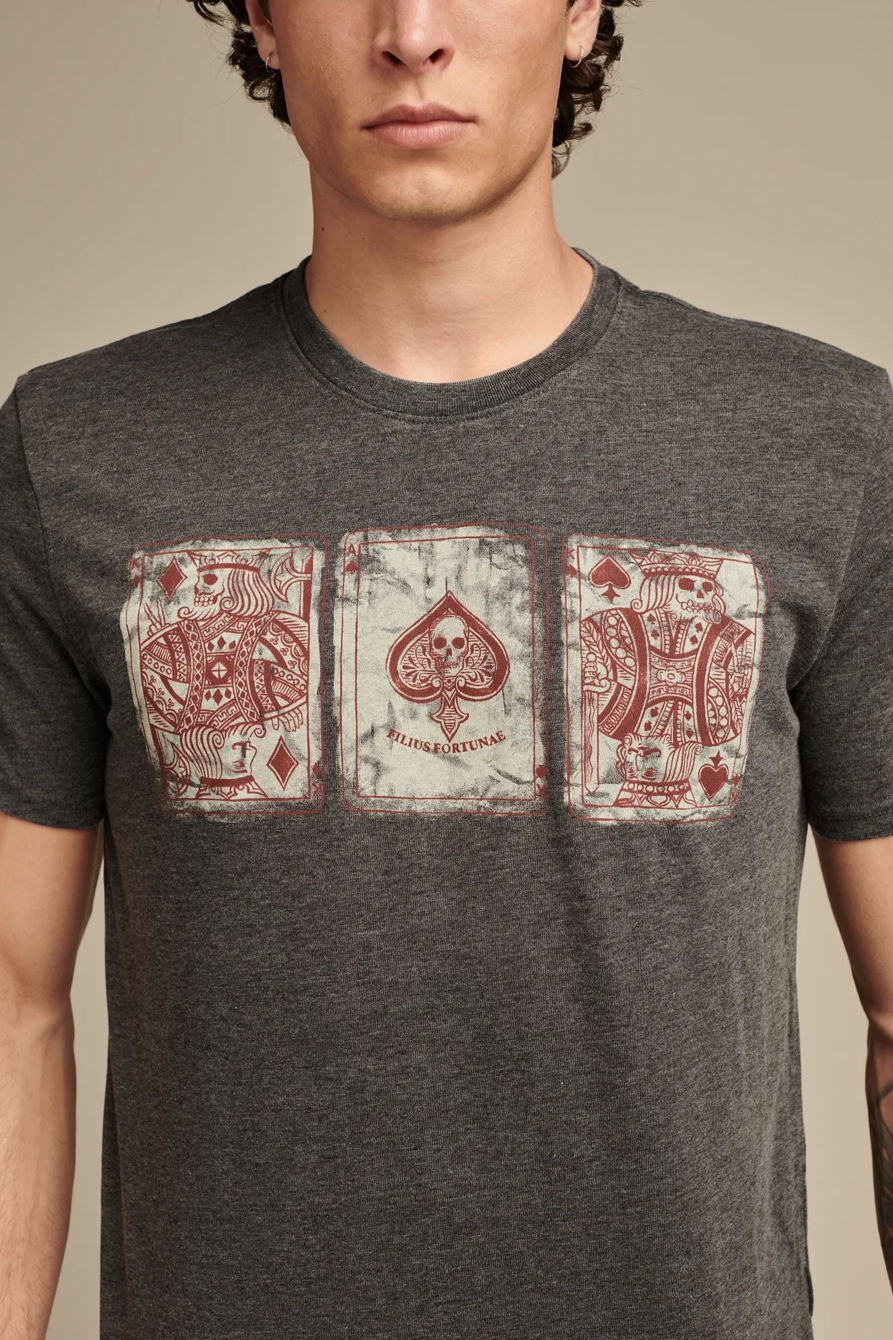 POKER CARDS TEE — JET BLACK — image 2