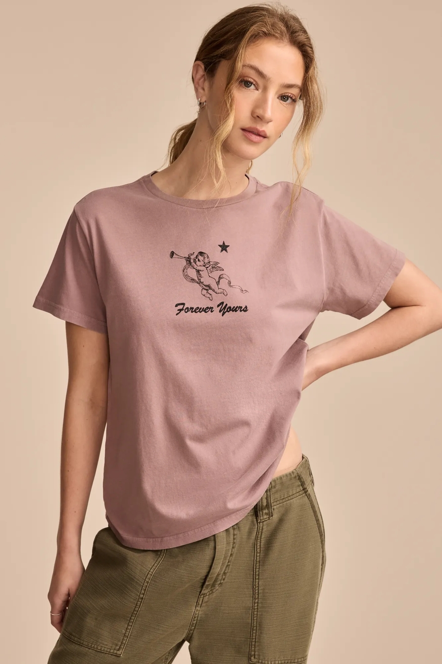FOREVER MINE BOYFRIEND TEE — TOADSTOOL — image 1
