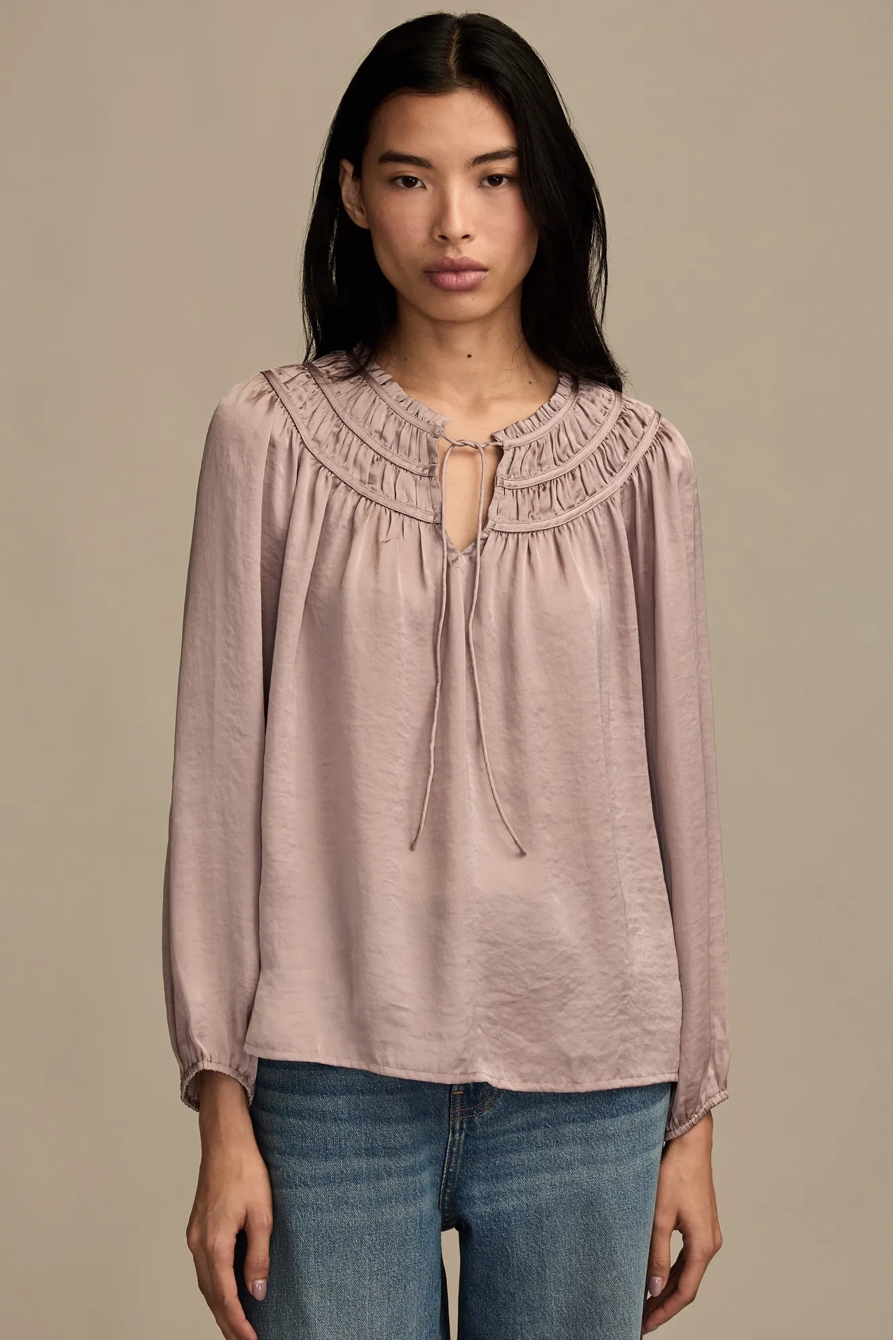 RUCHED PEASANT TOP — SPHINX — image 1
