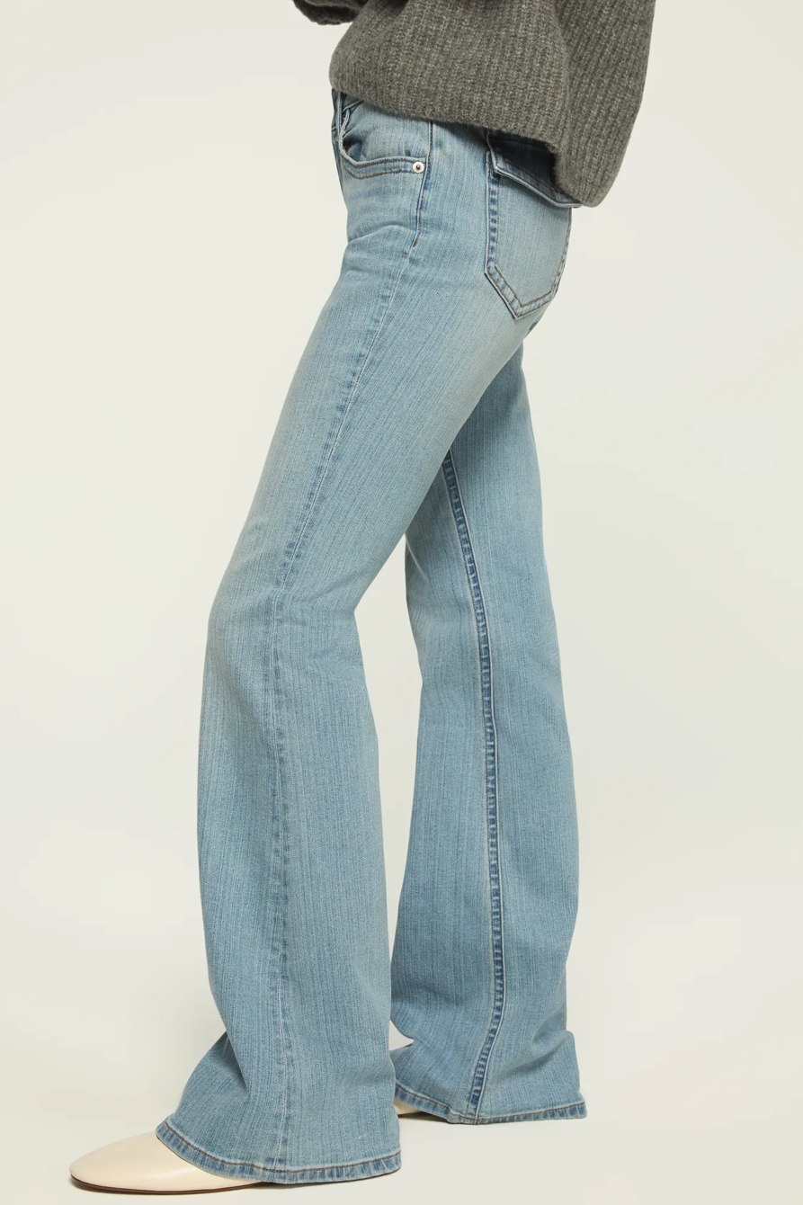 LOW RISE FLARE — IMAGINED INDIGO WASH — image 5