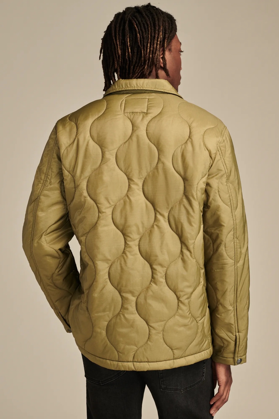 QUILTED LINER JACKET — OLIVE DRAB — image 4