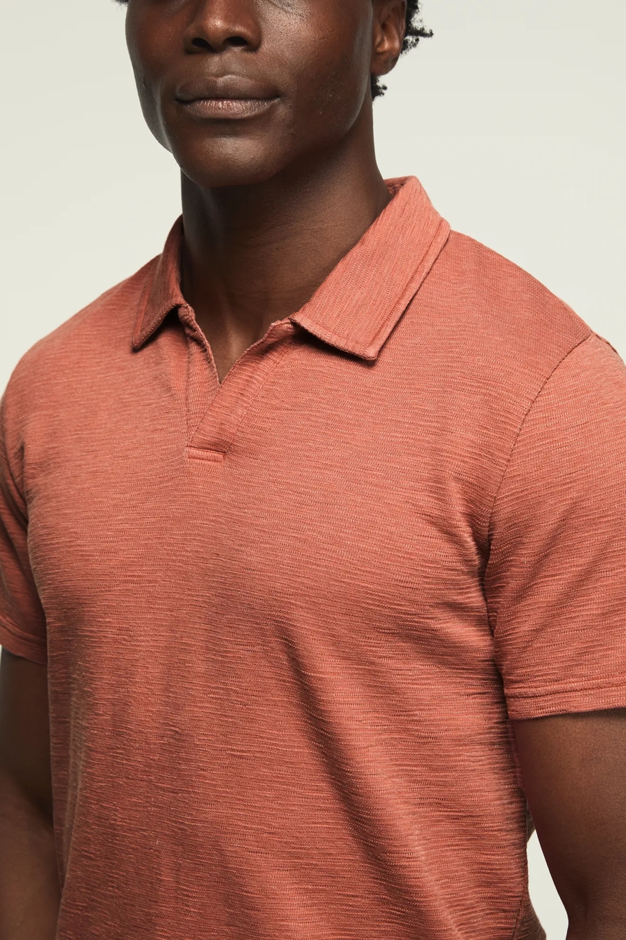 JACQUARD SLUB JERSEY SHIRT — COWHIDE — image 2