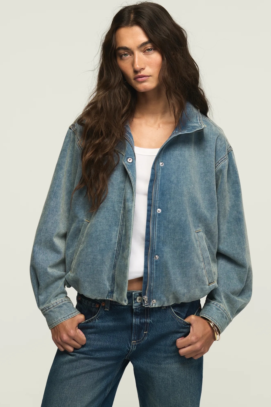 DENIM LUXE JACKET — VIXEN WASH — image 1