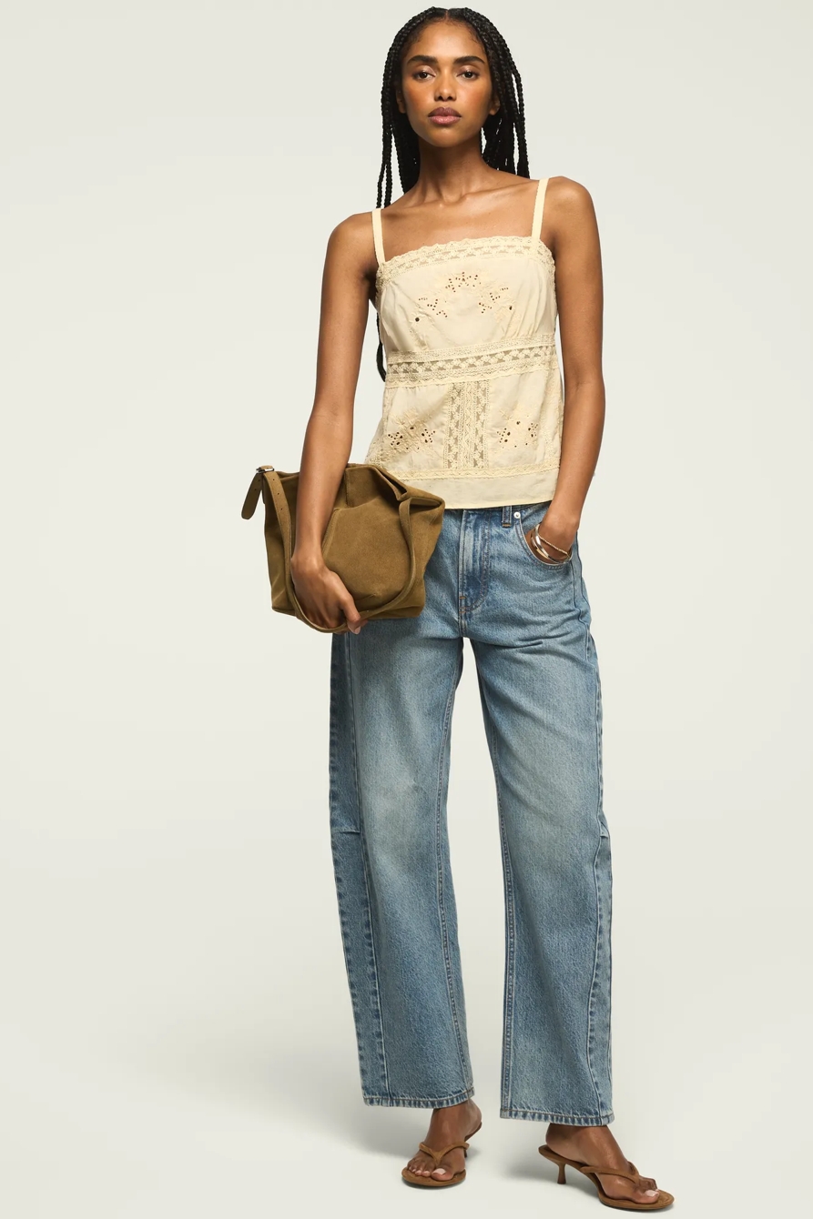 FESTIVAL CUTWORK CAMI TOP — VINTAGE CREAM — image 5