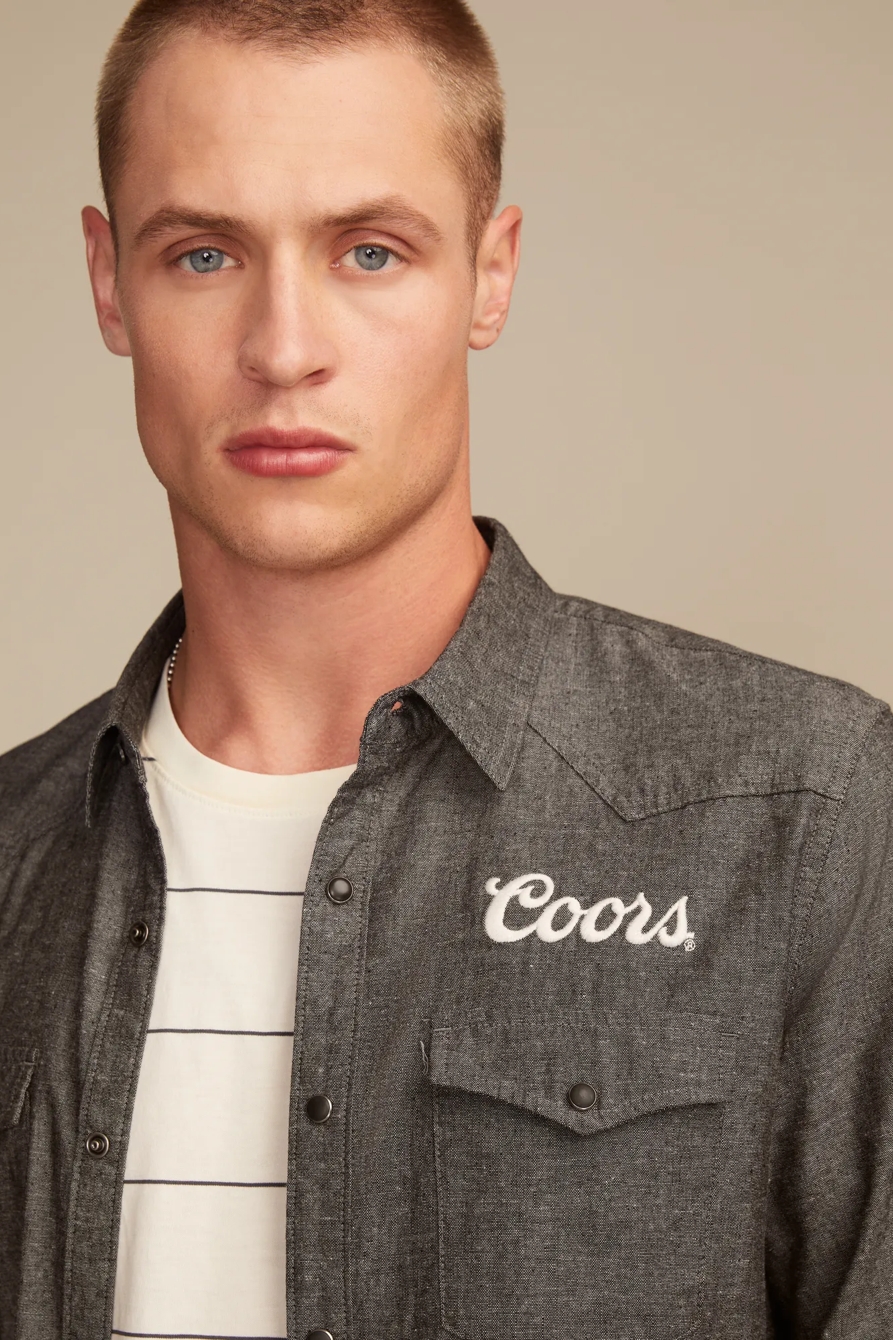 COORS RODEO WESTERN SHIRT — #001 BLACK — image 2