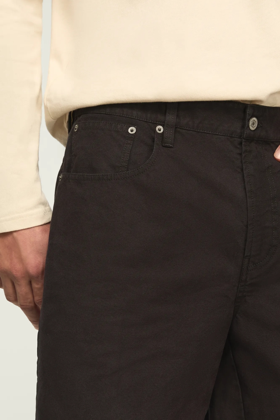 LOOSE 5 POCKET CANVAS SHORT — PHANTOM — image 5