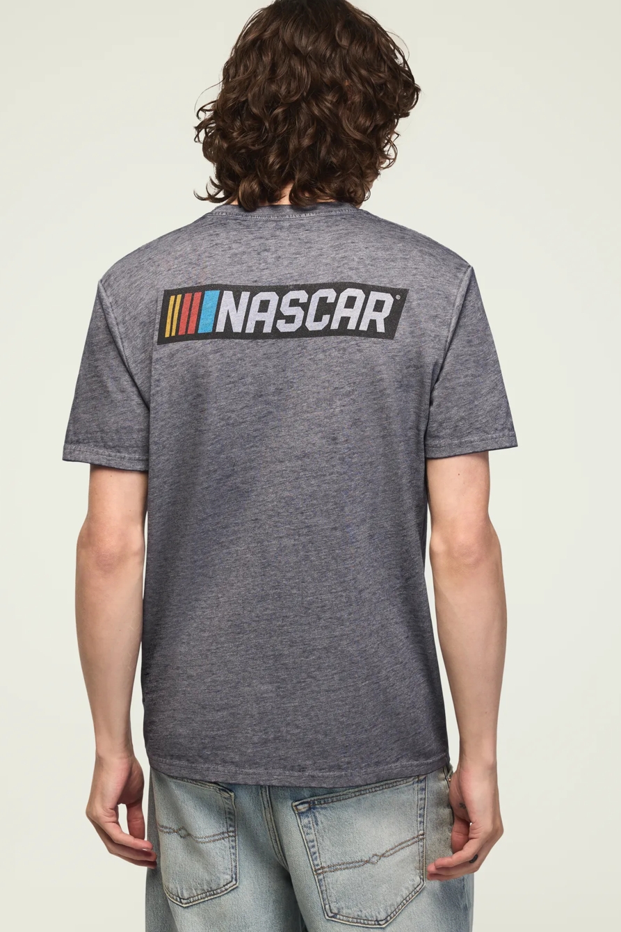 NASCAR STRIPES LOGO TEE — #458 BLUE — image 3