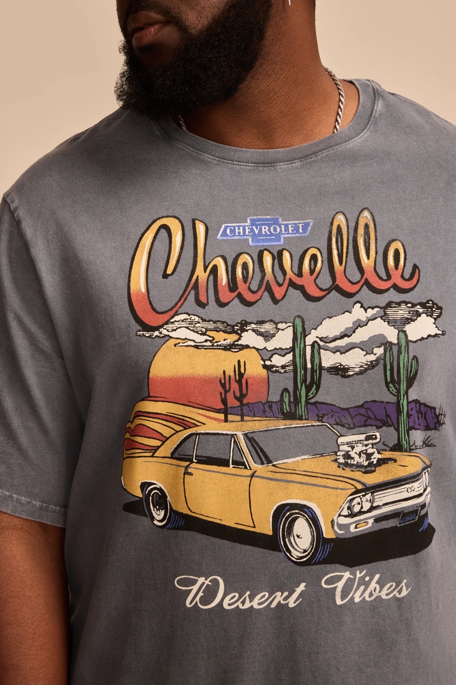 BIG & TALL CHEVY CHEVELLE TEE — DARK SLATE — image 2