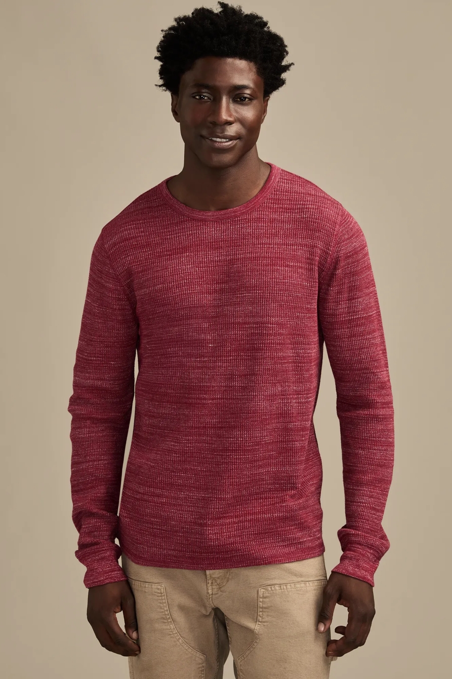 SPACEDYE THERMAL CREW — CABERNET #19-1724 TCX — image 1